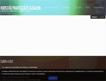 Tablet Screenshot of kristalymasszazs.hu